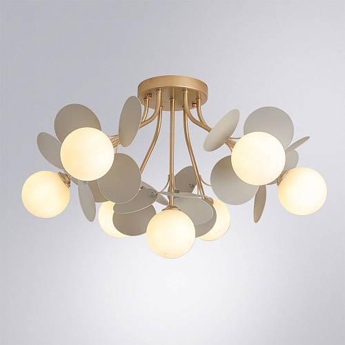 Потолочный светильник 7*G9 A1369PL-7GY золото Peacock Arte Lamp