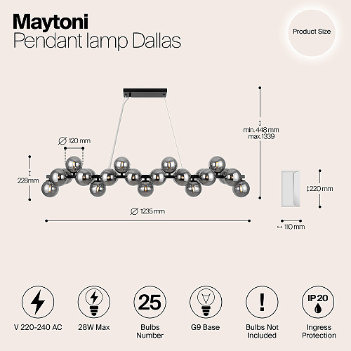 Люстра Maytoni Dallas MOD547PL-25B