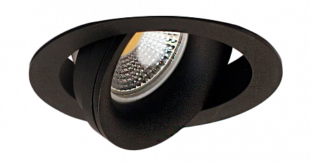 Встраиваемый поворотный светильник под сменную Donolux DL18412/01TR Black