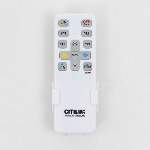 Потолочный светодиодный светильник с пультом CL724105G1 черный Купер Citilux