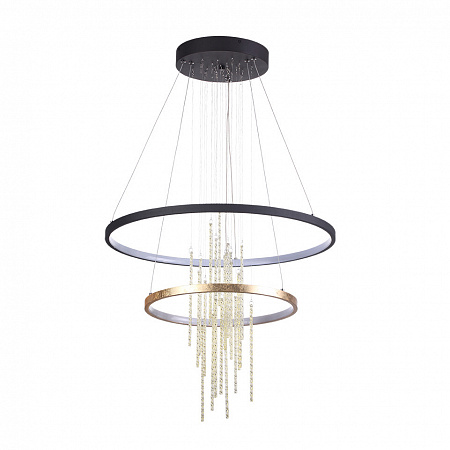 Светильник 60 см, 63W, 4000K Odeon Light Monica 3901/63L, золото-черный