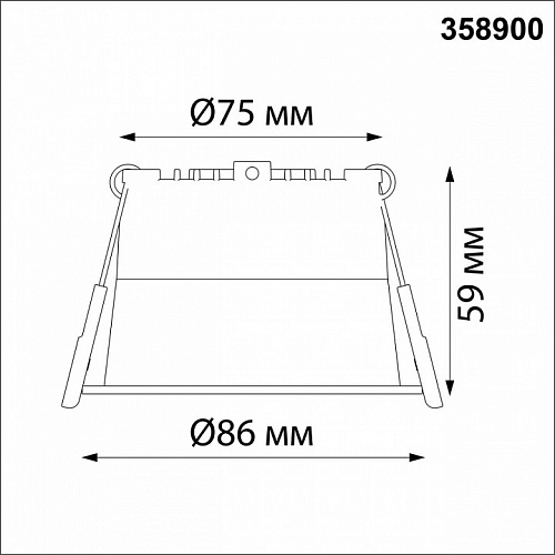 Светильник точечный LED 4000К 9W Novotech Tran 358900