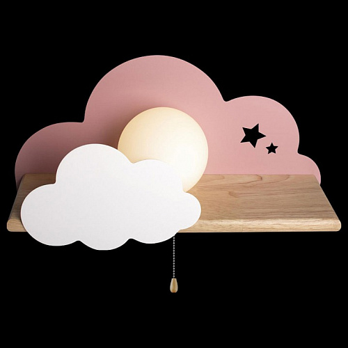 Настенный светильник с полкой Loft It Axel 10134 Pink