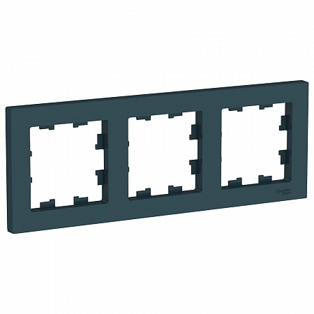Рамка 3 поста универсальная, изумруд AtlasDesign ATN000803