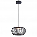 Подвесной светильник 30 см, 12W, 3000K, Arte Lamp FLARE A3527SP-12BK, черный