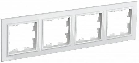 Рамка 4 поста белый BRITE BR-M42-K01 IEK