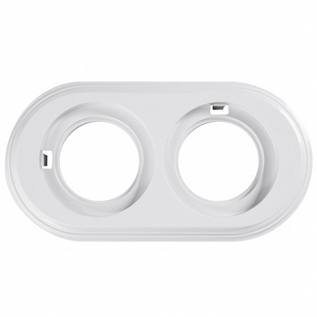 Рамка 2-м Лизетта ретро ABS-пластик бел. Bironi BF1-620-21