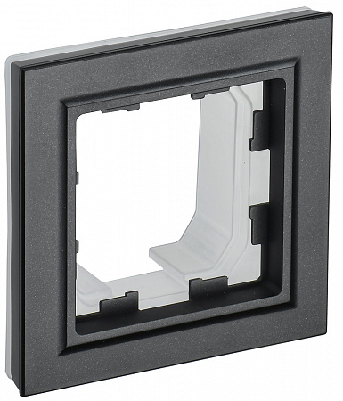 Рамка 1 пост IP44 РУ-1-БрЧ-44 черный BRITE BR-M12-44-K02 IEK