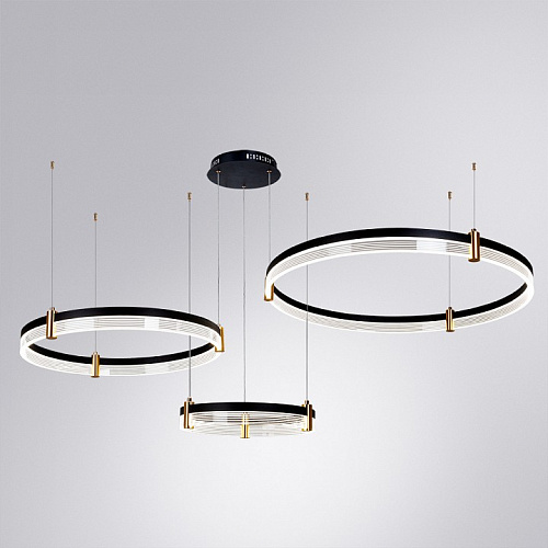 Светильник 148 см, 226W, 3000-6000K Arte Lamp MERCURY A2185SP-3BK черный