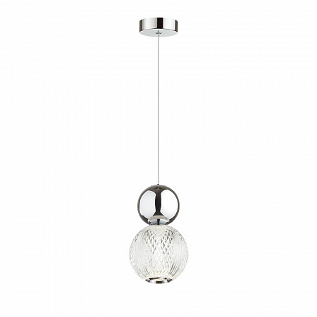 Светодиодный светильник 11 см, 7W, 4000K, Odeon Light CRYSTAL 5007/7L, хром