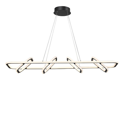Светильник диммируемый, пульт ДУ 120*31*200 см, LED 175 W, 4000К Черный Novotech Over 359185 IP20