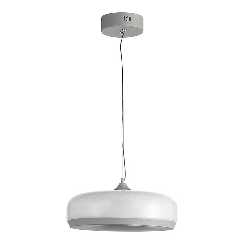 Светильник подвесной LED 1*42W 3000K SL6014.503.01 серый/молочный Ripple ST-Luce